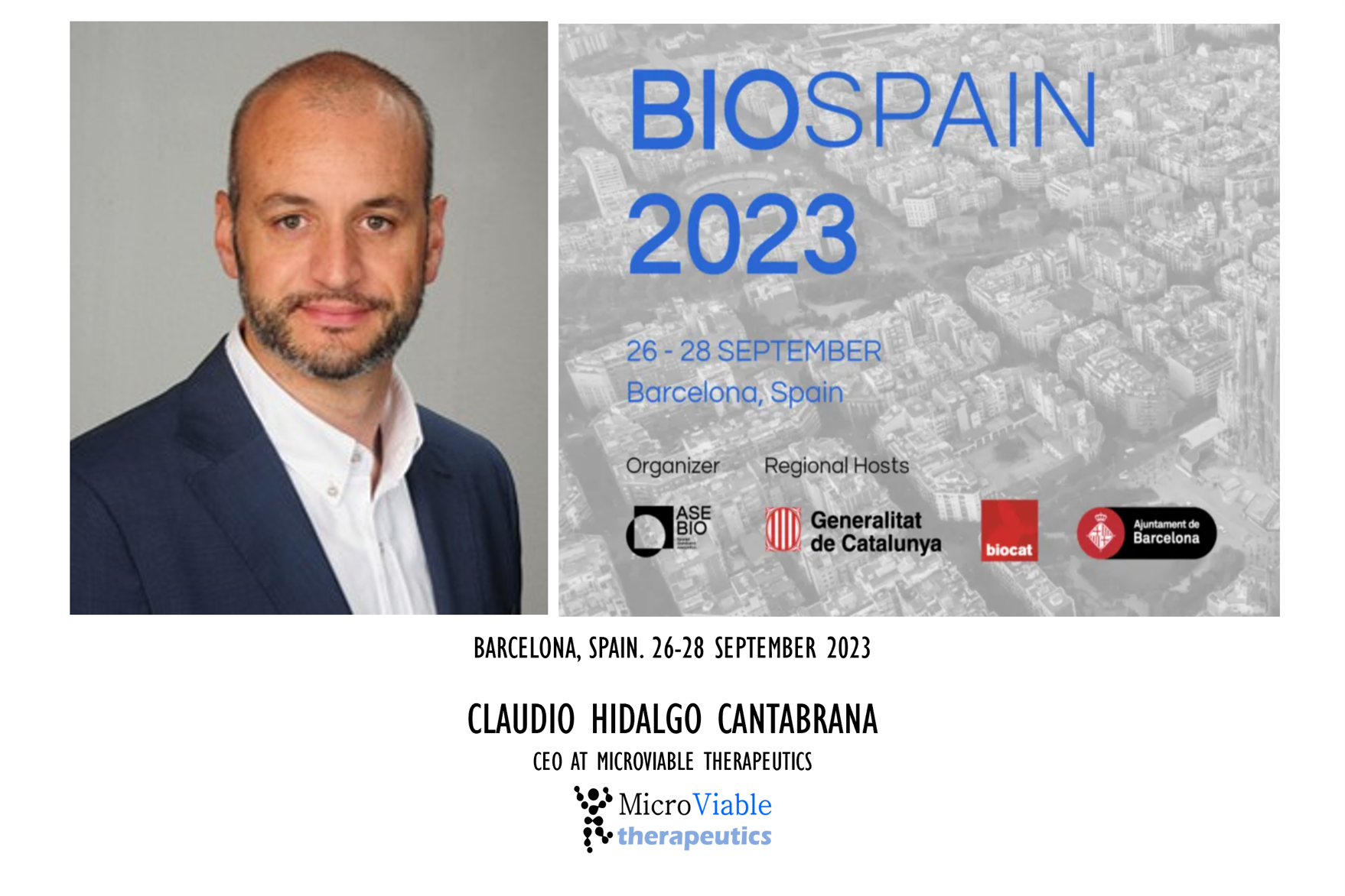 Microviable Therapeutics will be attending BioSpain 2023